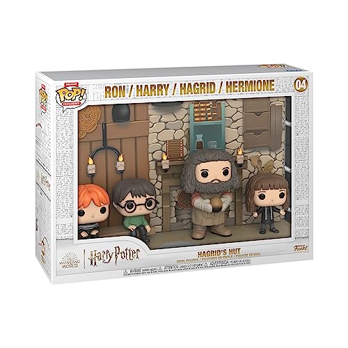 Funko Pop! Harry Potter - La Cabaña de Hagrid, Ron, Harry, Hagrid, Hermione Original