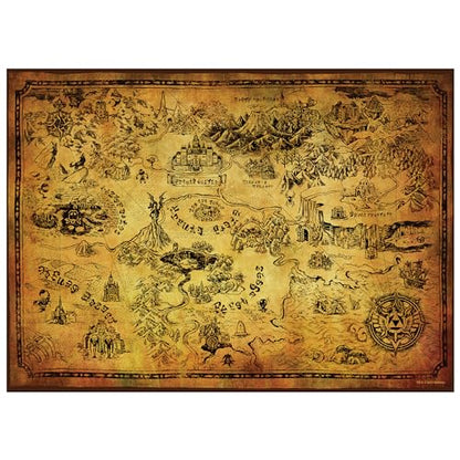 Rompecabezas de 1,000 piezas del Mapa de Hyrule de The Legend of Zelda - Original