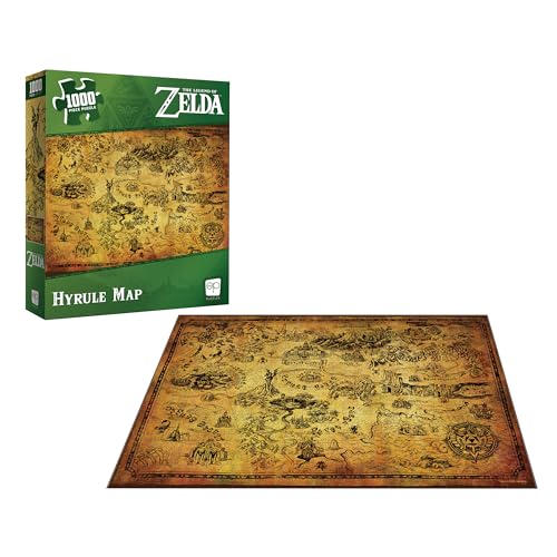 Rompecabezas de 1,000 piezas del Mapa de Hyrule de The Legend of Zelda - Original