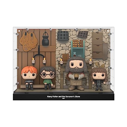 Funko Pop! Harry Potter - La Cabaña de Hagrid, Ron, Harry, Hagrid, Hermione Original