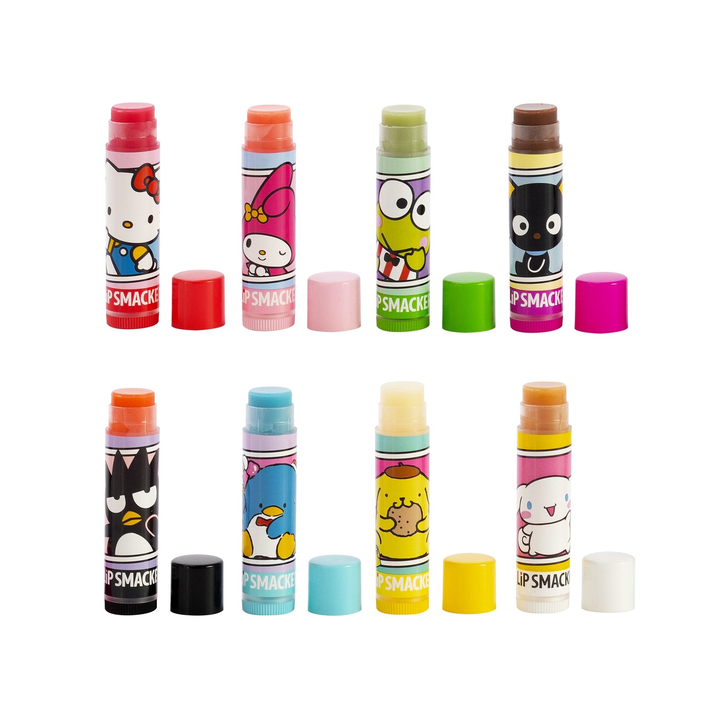 Lip Smacker Sanrio Hello Kitty y Amigos Bálsamo Labial con Sabor de 8 Piezas
