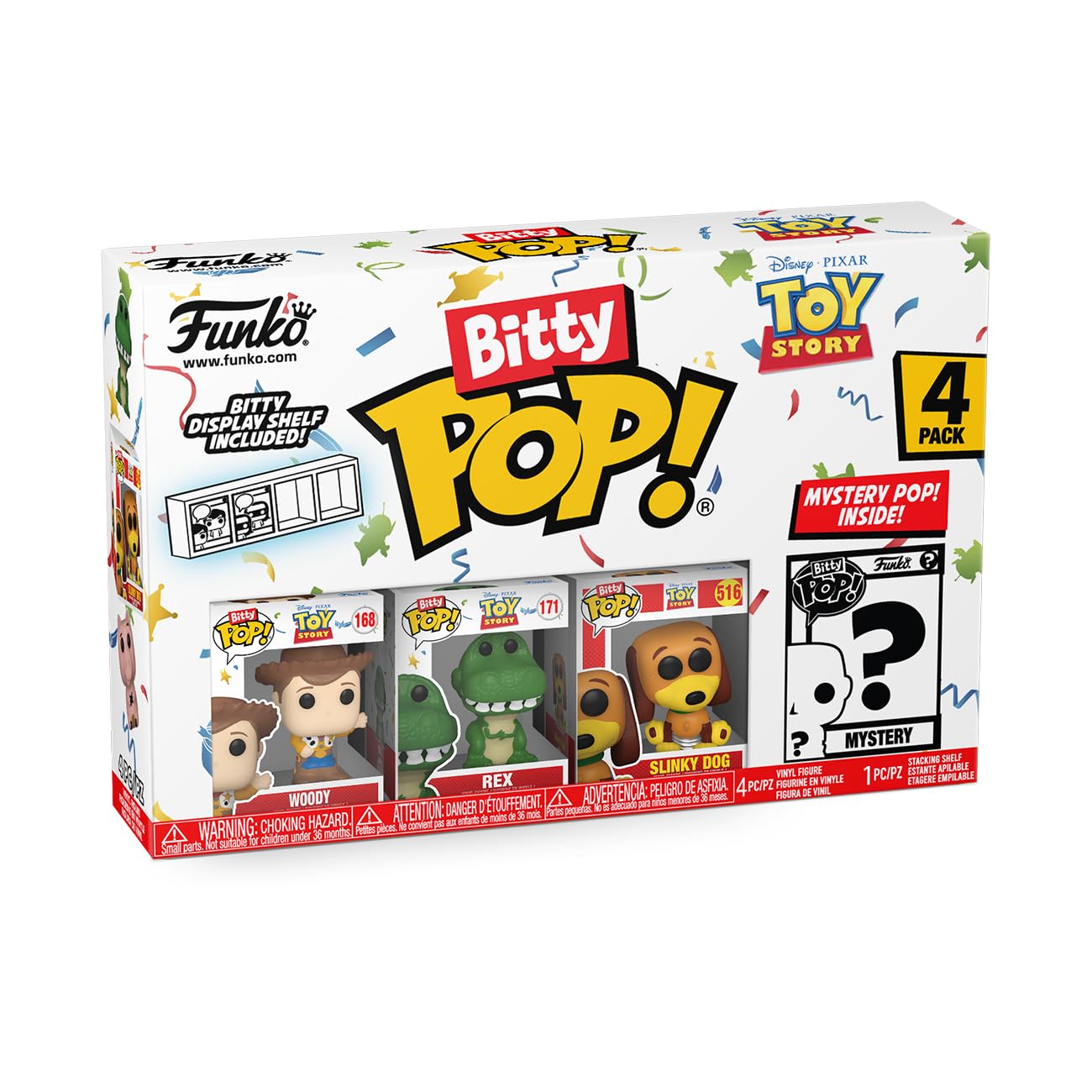Funko Bitty Pop!: Paquete de 4 Juguetes Coleccionables Mini de Toy Story