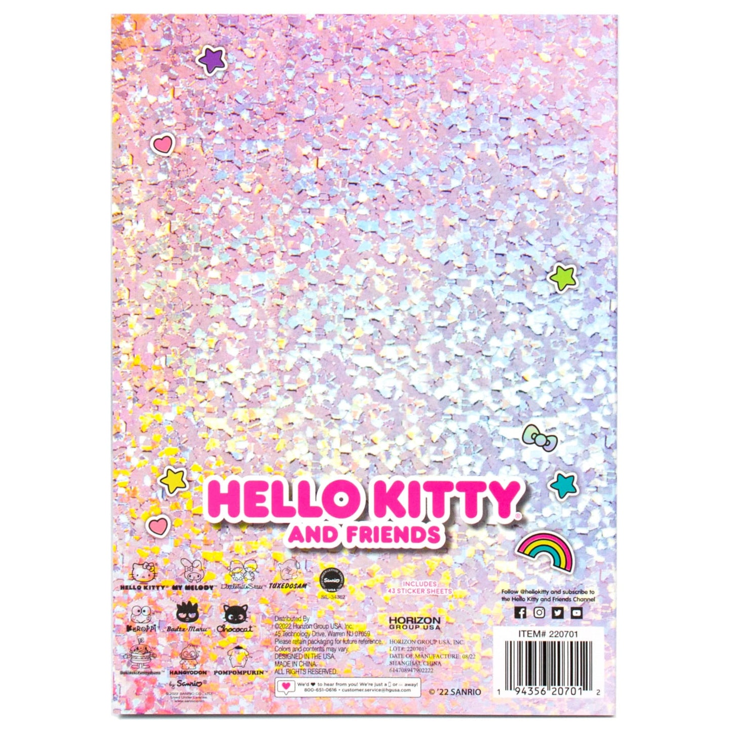 Sanrio Hello Kitty y Amigos 1500+ Pegatinas Súper Lindas Kawaii