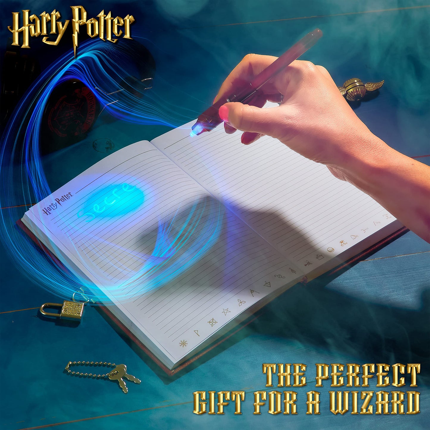 Diario Secreto de Harry Potter, Diario Mágico y Divertido con Cerradura Original