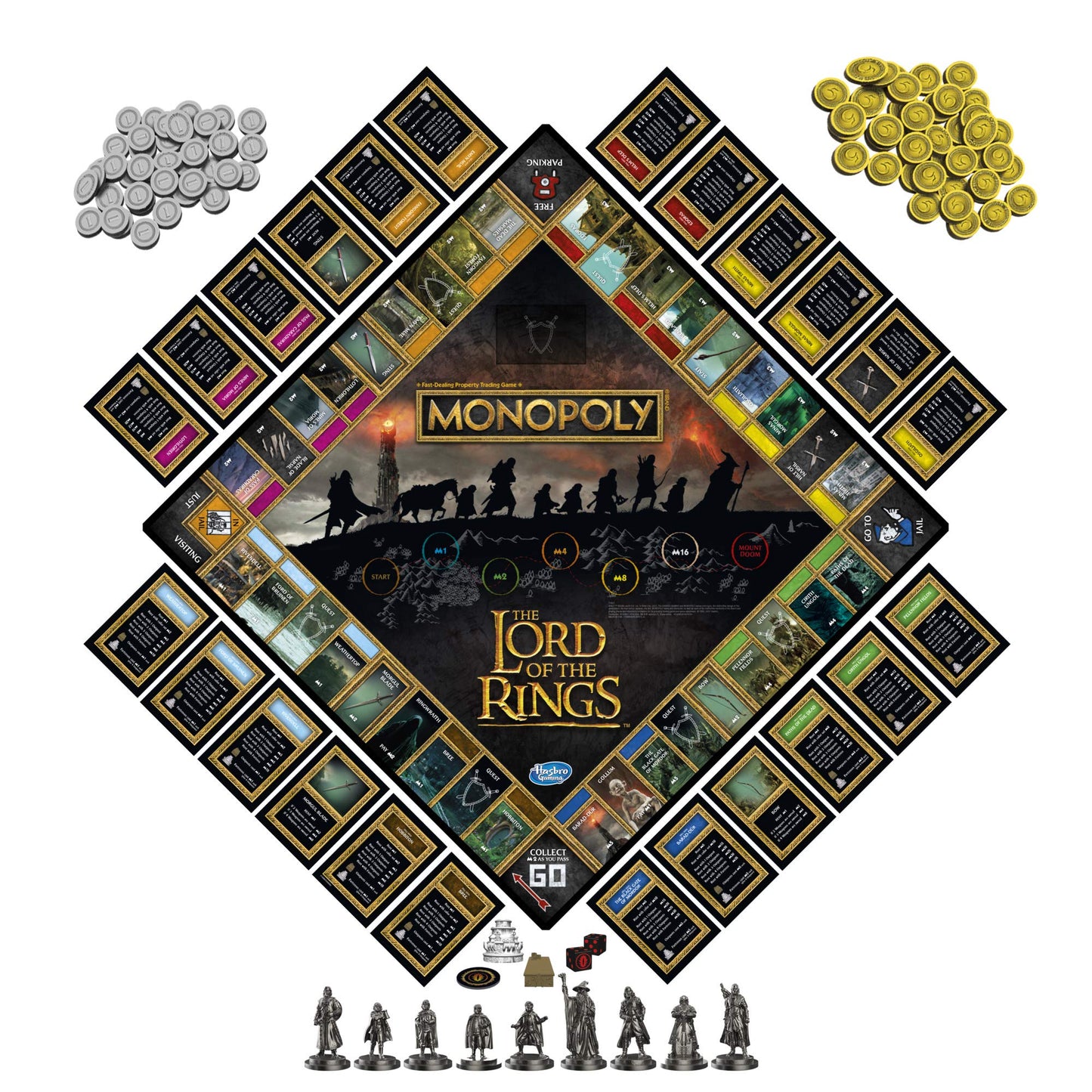 Monopoly: Juego de Mesa Edición El Señor de los Anillos - Original
