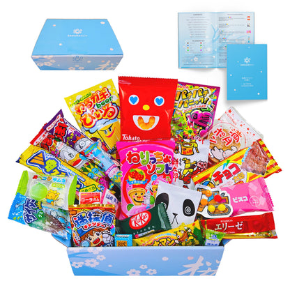 Sakura Box Japonés Snacks y Caramelos Set de Dagashi de 30 Piezas Regalo (Caja)
