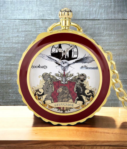 Collar Reloj con Caja Musical de Gryffindor